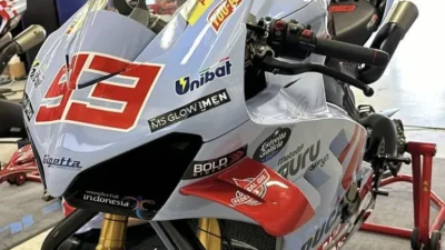 Marc Marquez Uji Ducati Panigale V4 R Hari Ini