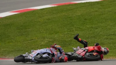 Marc Marquez Menyalahkan Francesco Bagnaia atas Insiden Senggolan di MotoGP Portugal 2024