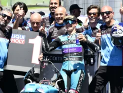 David Alonso Menangkan Moto3 Italia di Mugello, Lomba Berakhir dengan Bendera Merah
